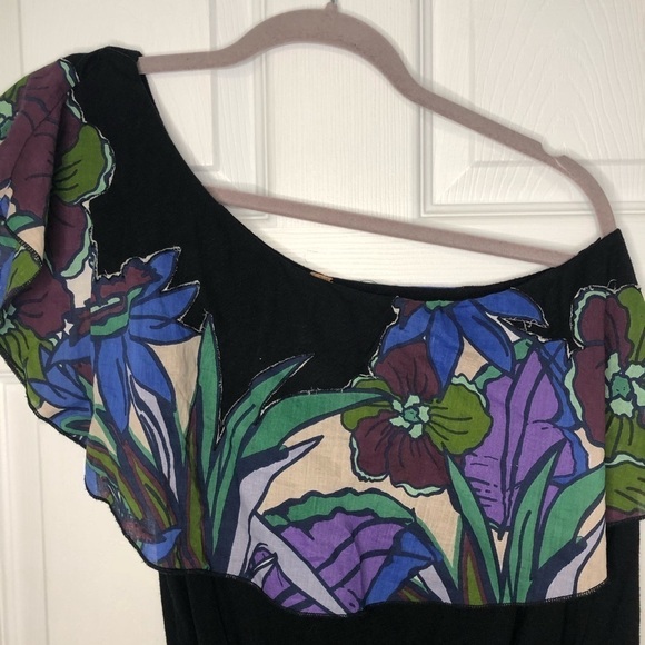 Free People NWT One Shoulder Annka Floral Top XS - Picture 4 of 8